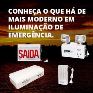 Instalação de sistema de iluminação de emergência